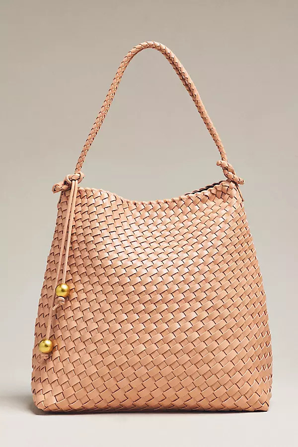 Woven Knotted-Strap Bucket Bag | Anthropologie (US)