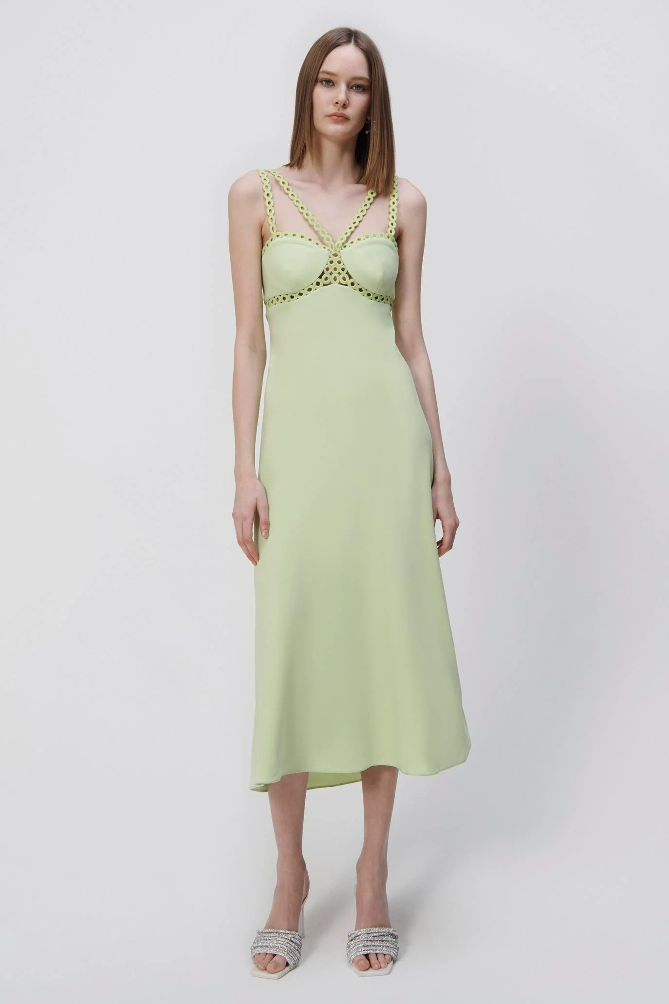 Sevilla Crochet Ring Midi Dress | Simkhai