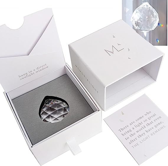 Memorialight Modern Grief Gift 40 mm Crystal Ball Rainbow Maker Best for Daily Remembrance | Amazon (US)