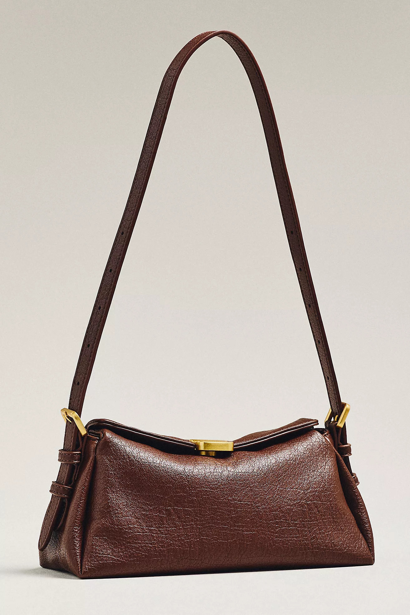 Slouchy Faux Leather Shoulder Bag | Anthropologie (US)