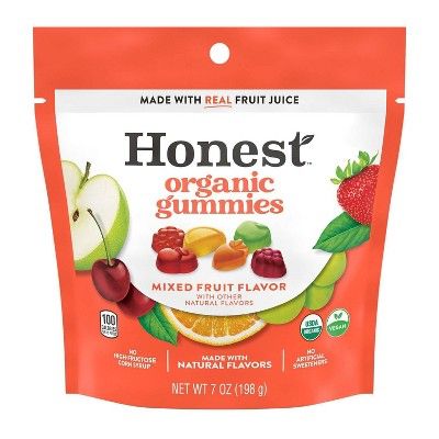 Honest Assorted Fruit Flavored Organic Gummies Candy - 7oz | Target