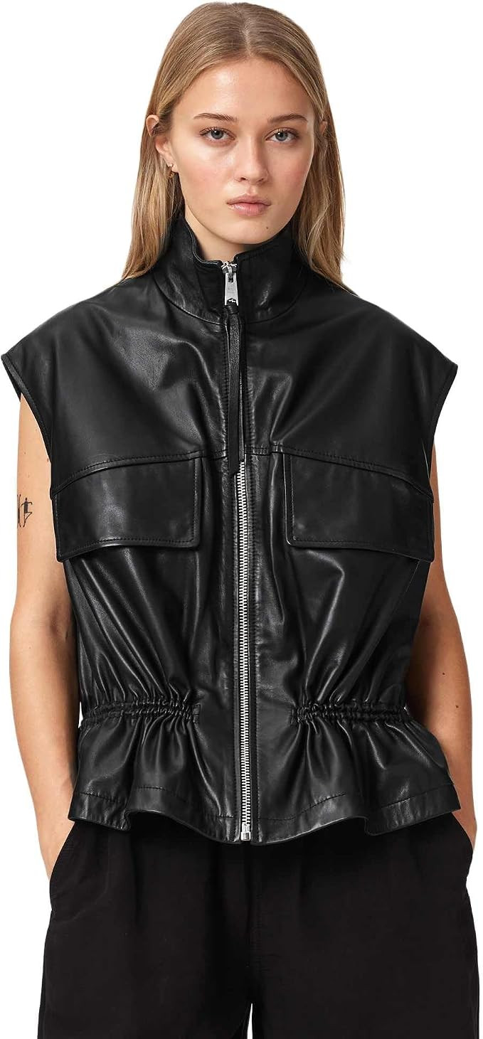 AllSaints Women's Flor Gilet | Amazon (US)