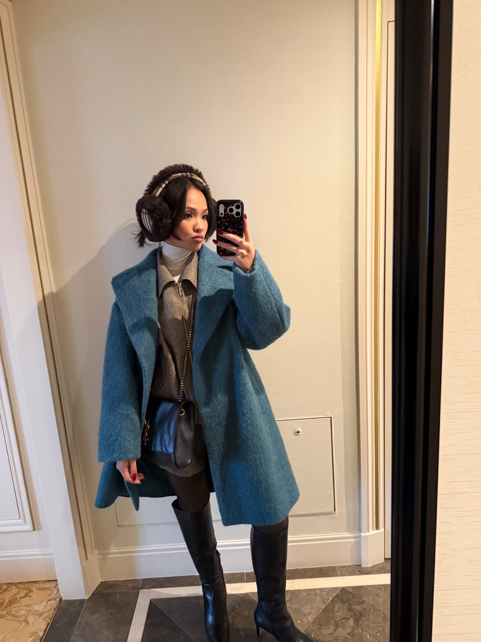 What I wore when sight seeing! 

elevated winter outfit, polished cold weather look, chic layered outfit, sophisticated winter style, sleek outfit, Paris winter outfit, french girl winter style, accessories, coat, earmuffs

#LTKHoliday #LTKootd #LTKPetite