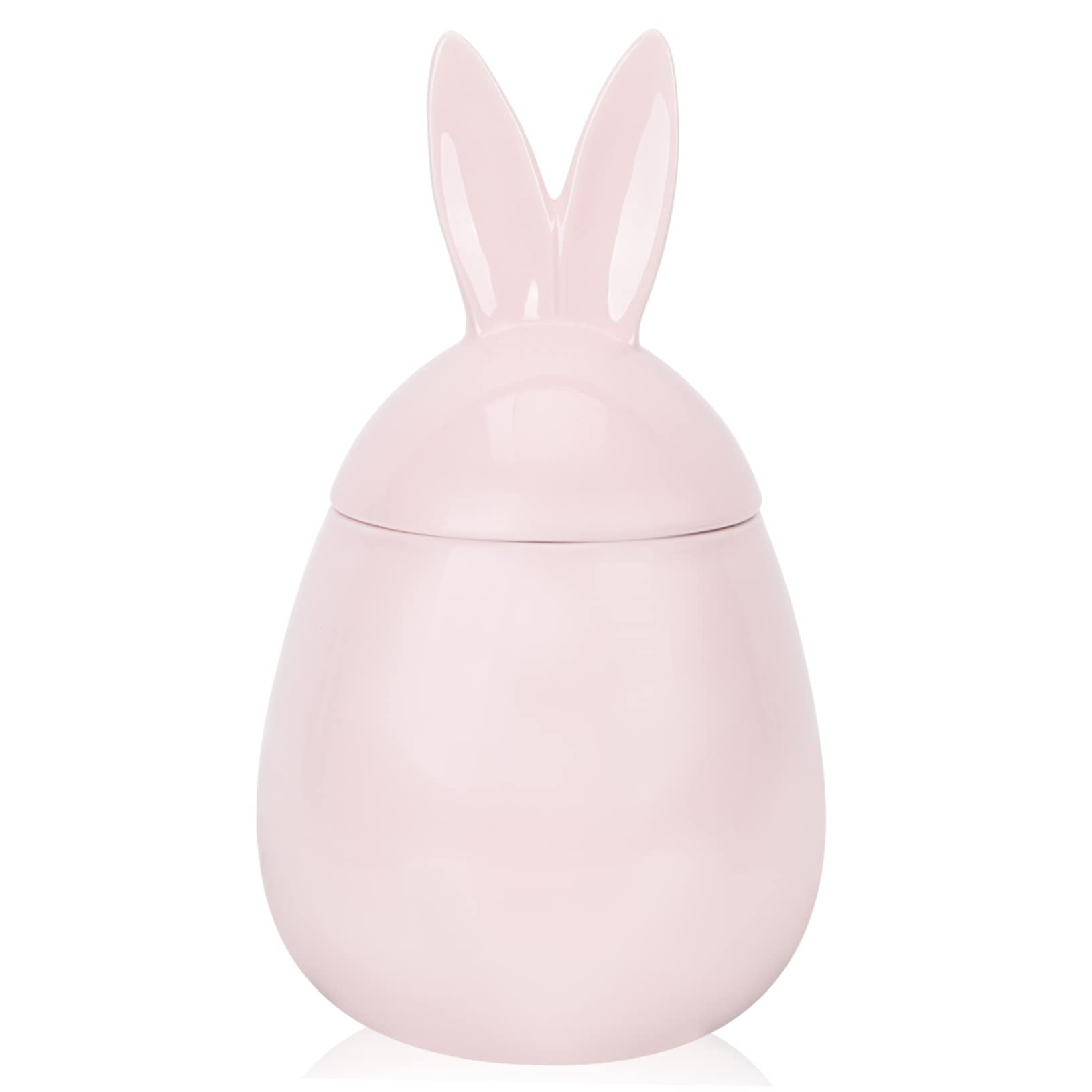 DOITOOL Ceramics Easter Bunny Cookie Jar, Easter Candy Canister with Bunny Ears Lid, Decorative E... | Amazon (US)