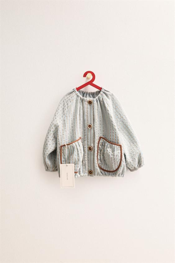 ZARA TIMELESS - STRIPED TEXTURED JACKET | Zara US