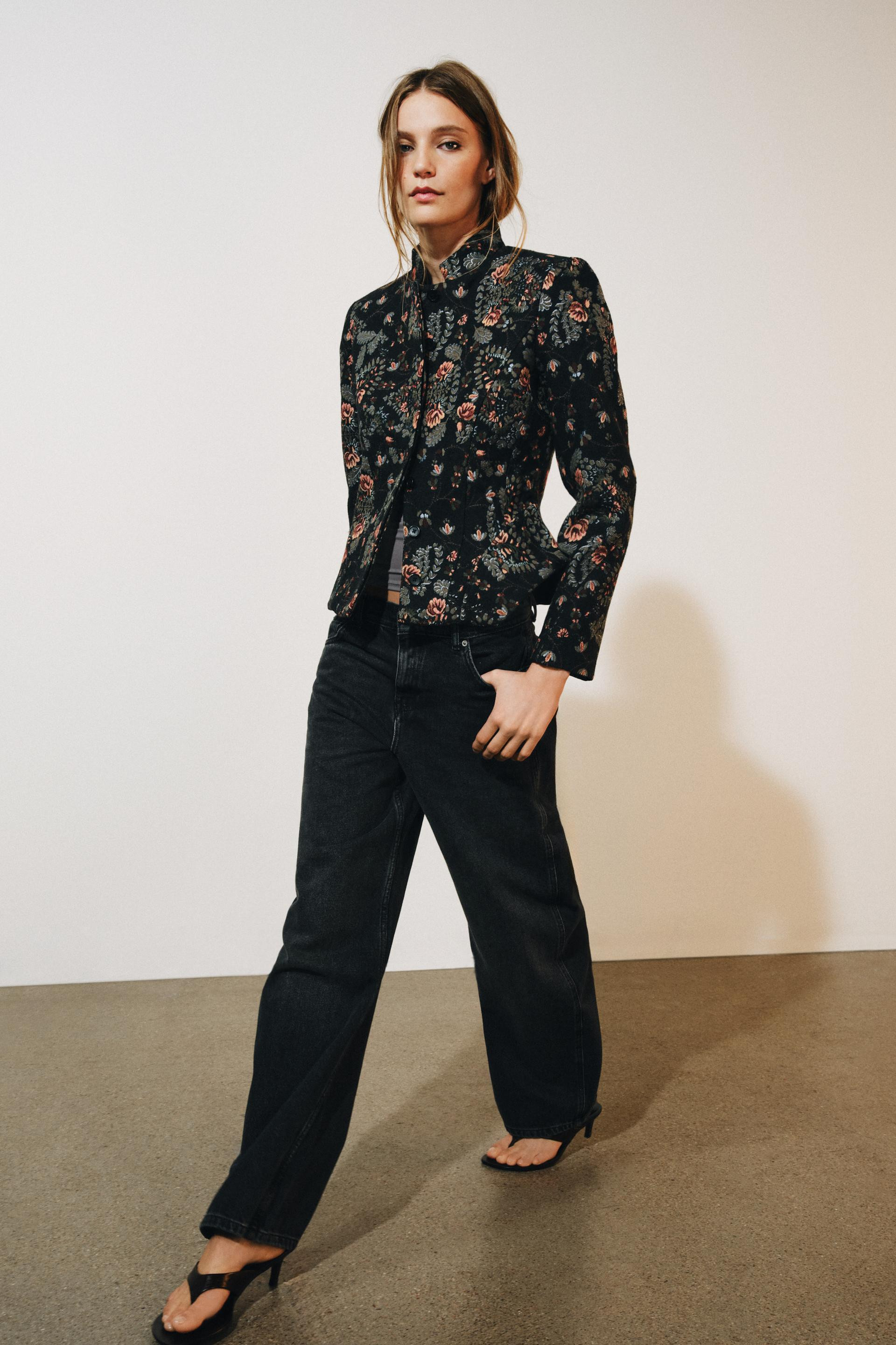 Zara - Zw Collection Peplum Jacket - Black - Xl - Woman | Zara US