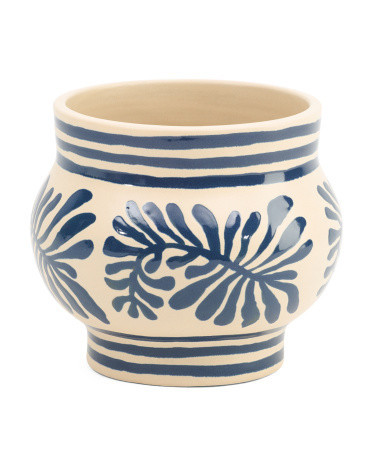 9in Ceramic Side Wave Planter | Marshalls