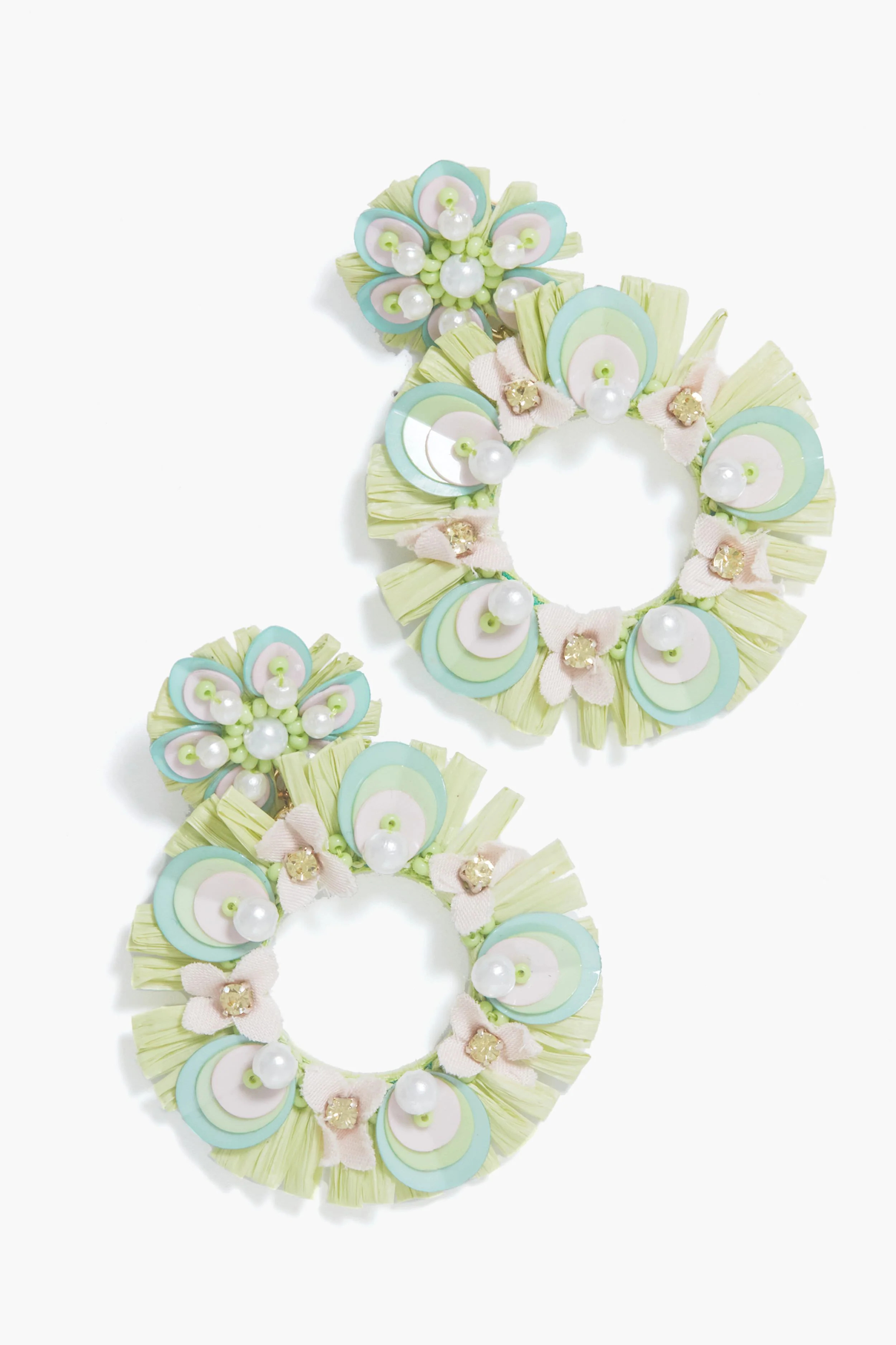 Green Multi Bebe Drop Earrings | Tuckernuck (US)