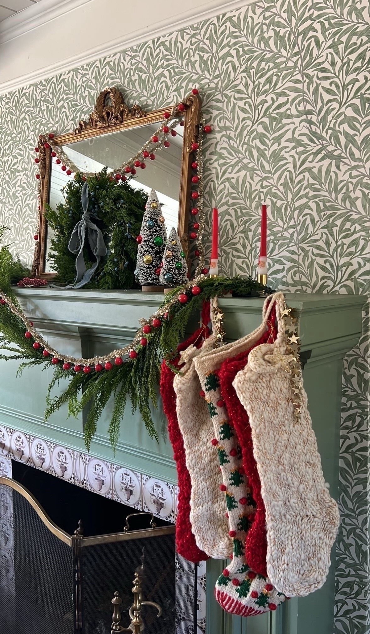 Christmas mantle 

#LTKHoliday #LTKSeasonal #LTKHome