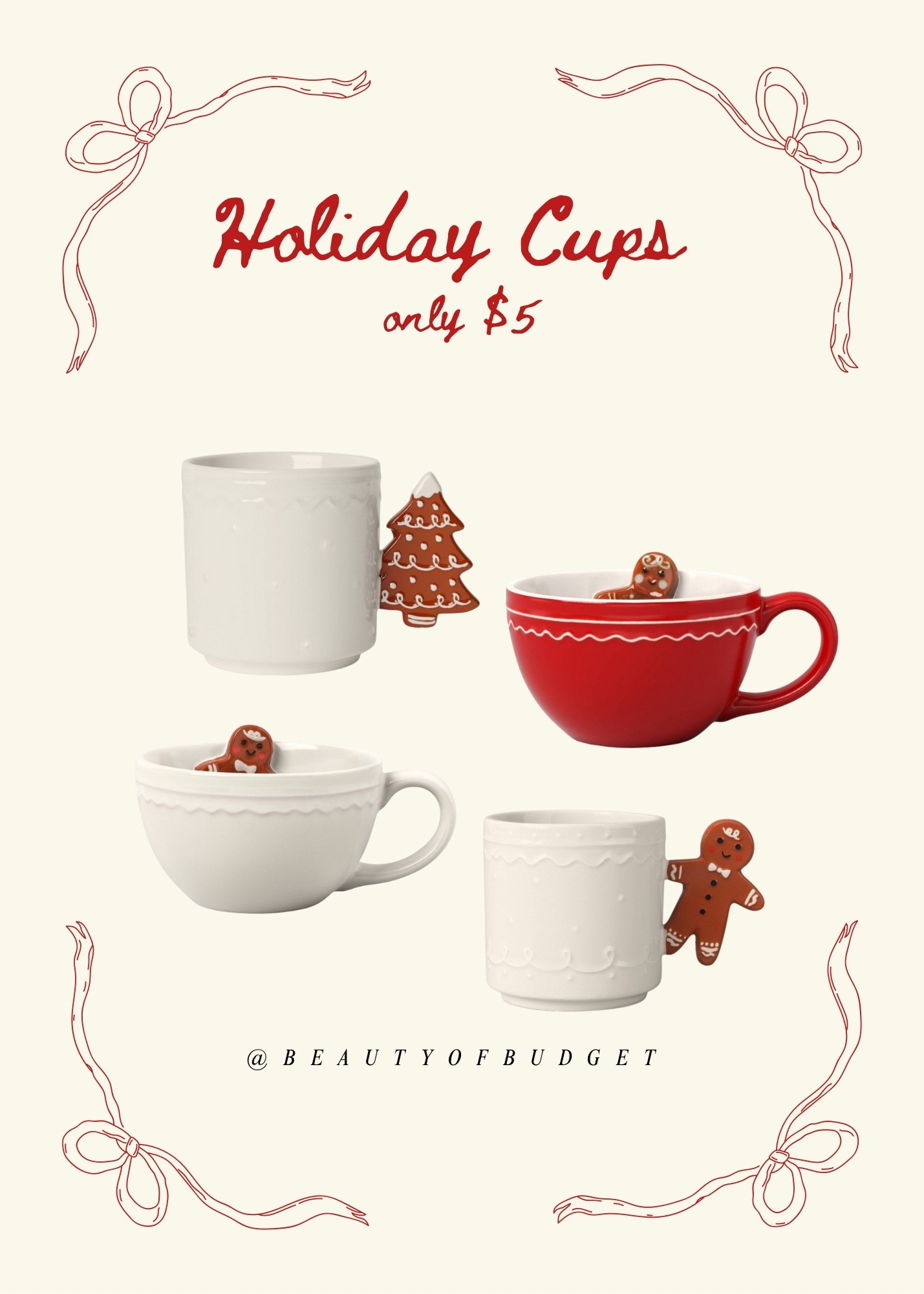 Linked a bunch of $5 mugs for the holidays! 


Target finds
Holiday mugs
Glassware
Kitchen must haves 

#LTKHoliday #LTKSeasonal #LTKGiftGuide