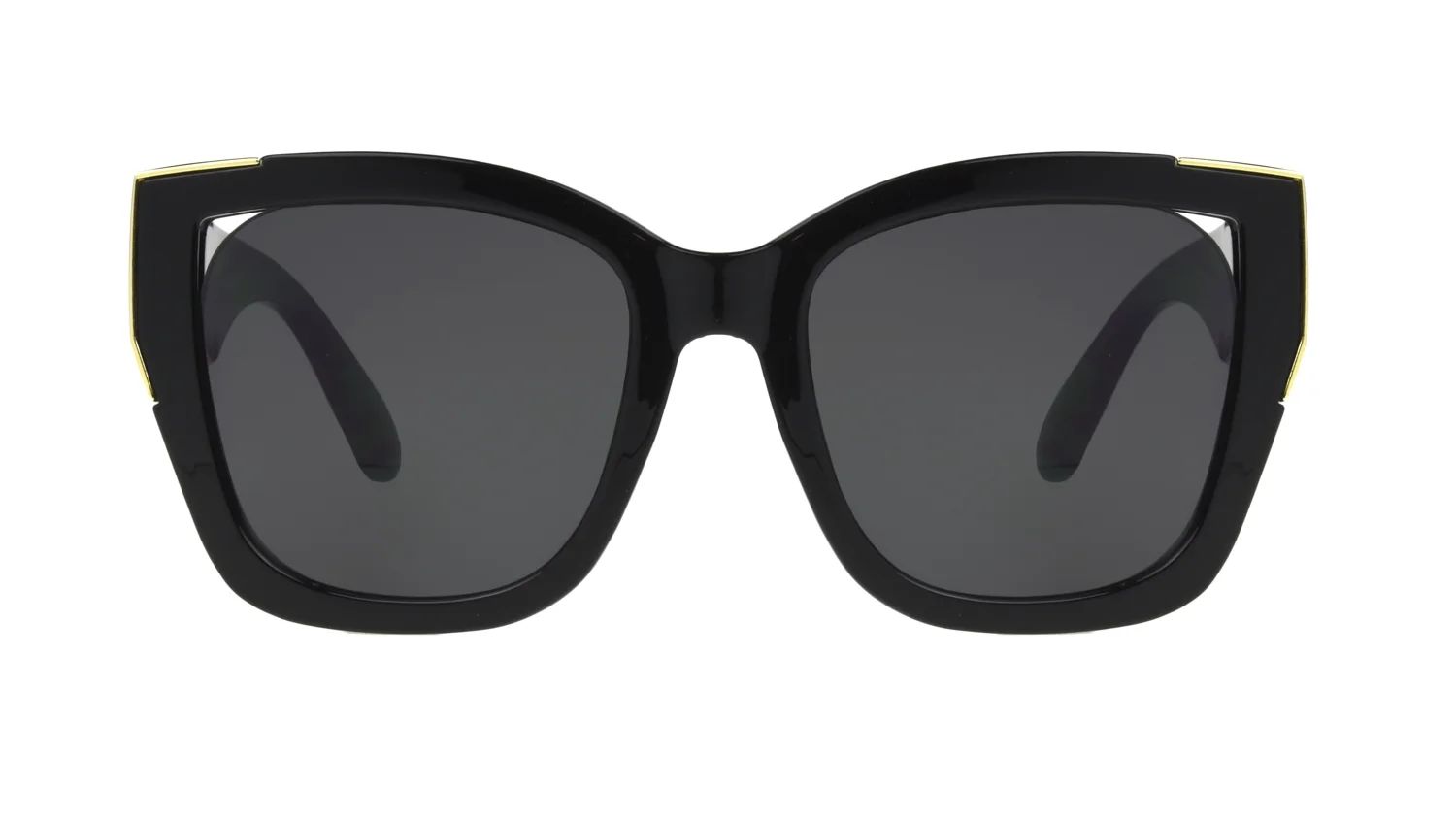 Foster Grant Women's Square Black Sunglasses | Walmart (US)