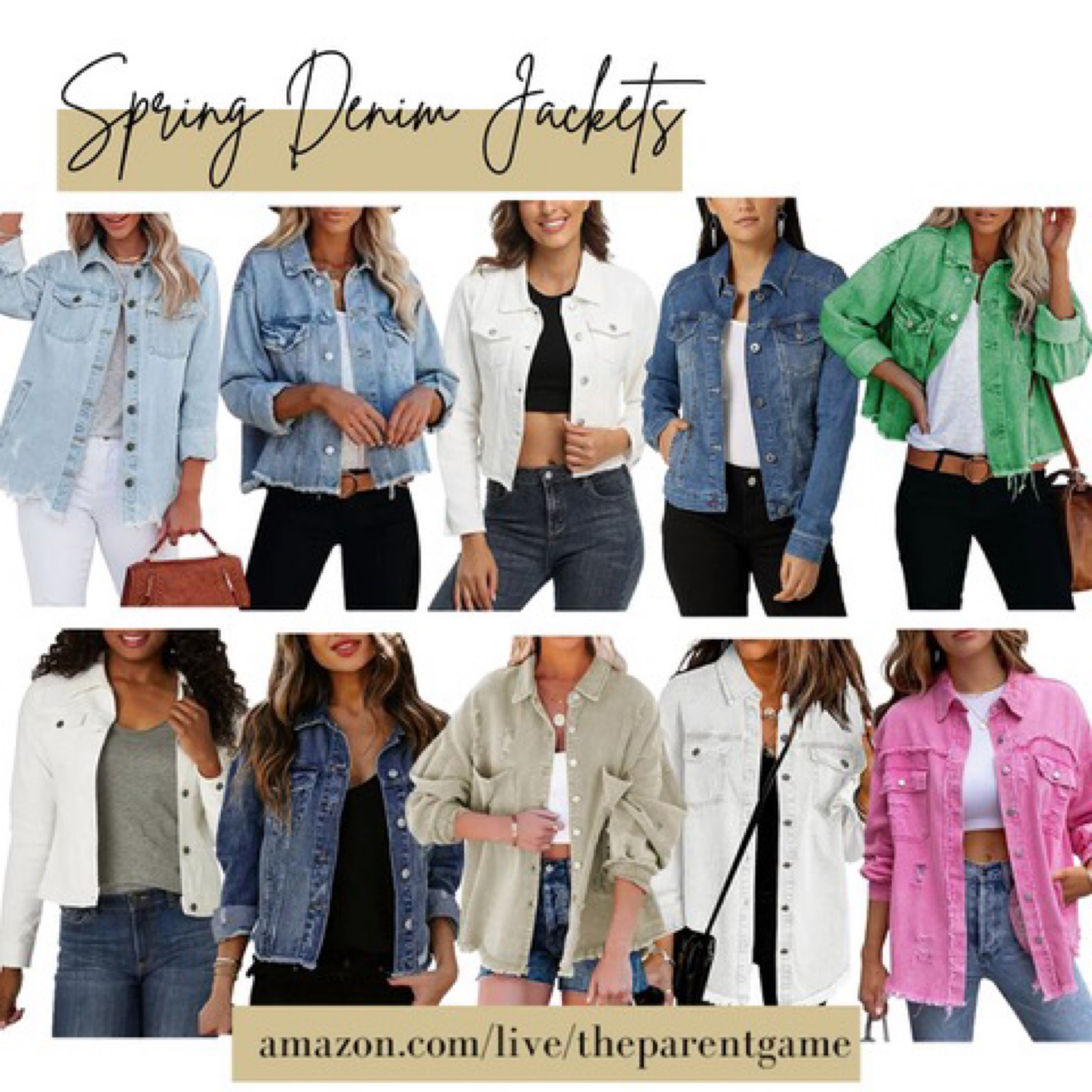 Amazon denim jackets to wear with dresses - spring denim jacket - jean jackets - white denim jacket - blue denim jackets - pink denim jacket - Nashville outfits - country concert outfits - casual jackets - amazon must haves - amazon fashion best sellers

#LTKcurves #LTKstyletip #LTKFind