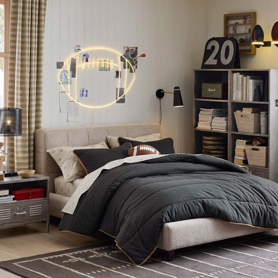 Baldwin Classic Upholstered Bed | Pottery Barn Teen