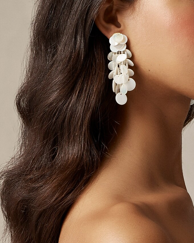 Mother-of-pearl waterfall earrings | J. Crew US