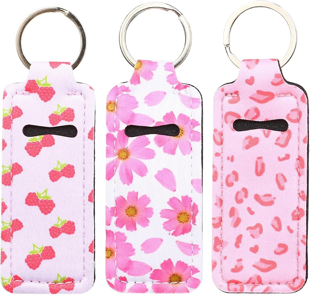 Chapstick Lip Balm Holder Key Chain Keychain Lip Potable Chapstick Holders Gloss Cute with Clip L... | Amazon (US)