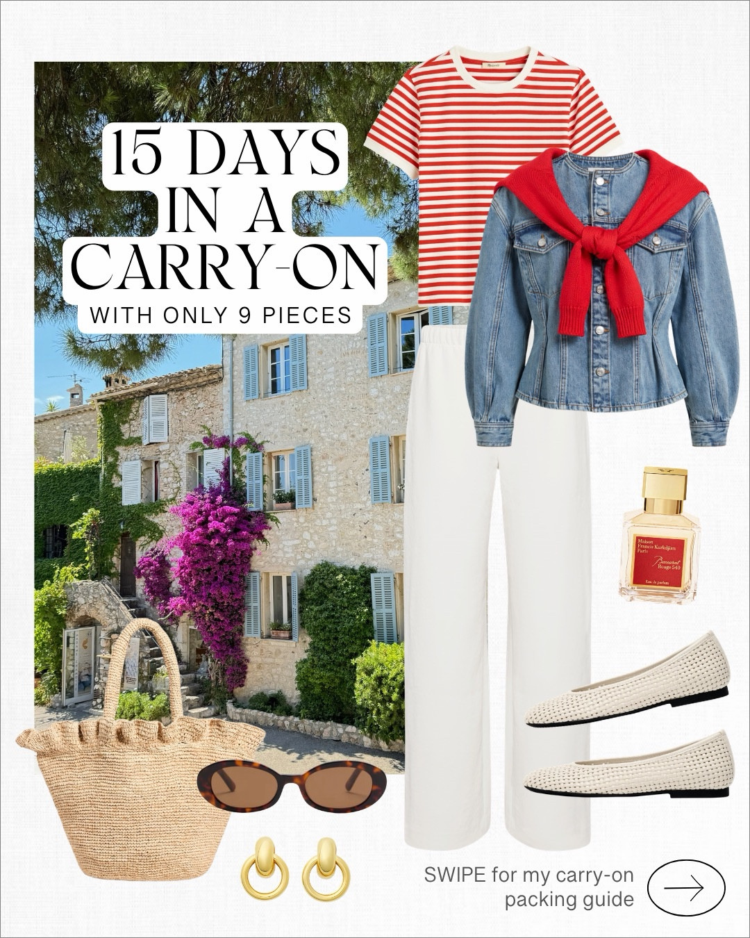 WHAT TO PACK in your carry-on! How to pack for 15 days with only 9 pieces!! ✈️

These pieces are so versatile and can be worn several ways!

This sudoku packing method will change how you pack for vacation! 💕

4 tips to pack like a pro-stylist ⭐️

✔️Compression packing cubes are essential for organizing well
✔️Wear your heaviest items on the plane, like sneakers and jackets
✔️Limit shoes to 3-4 pairs.
✔️Use the sudoku packing method to make multiple outfits out of a few items

#LTKOver40 #LTKSeasonal #LTKTravel