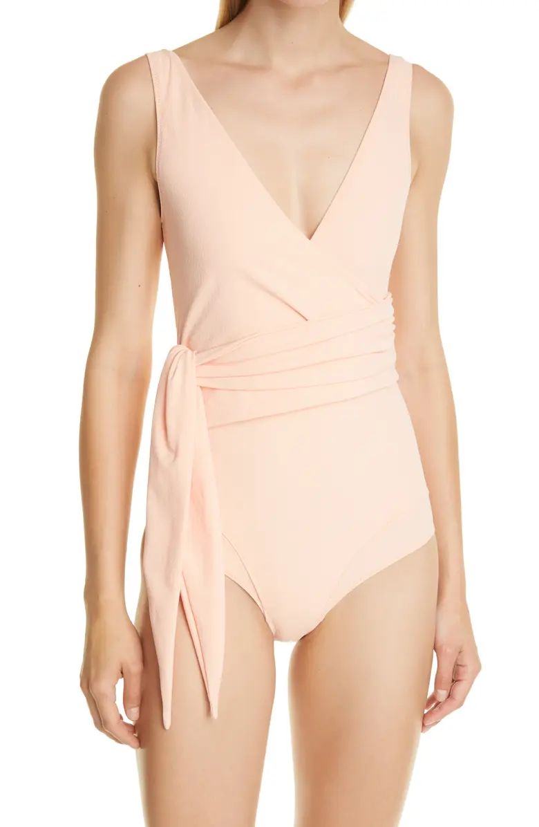 Dree Louise Wrap Front One-Piece Swimsuit | Nordstrom