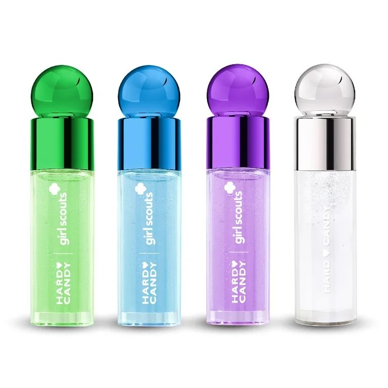 Hard Candy X Girl Scout Lip Kit Makeup Bag Bundle Limited Edition, Blue & Green & Purple & Clear ... | Walmart (US)