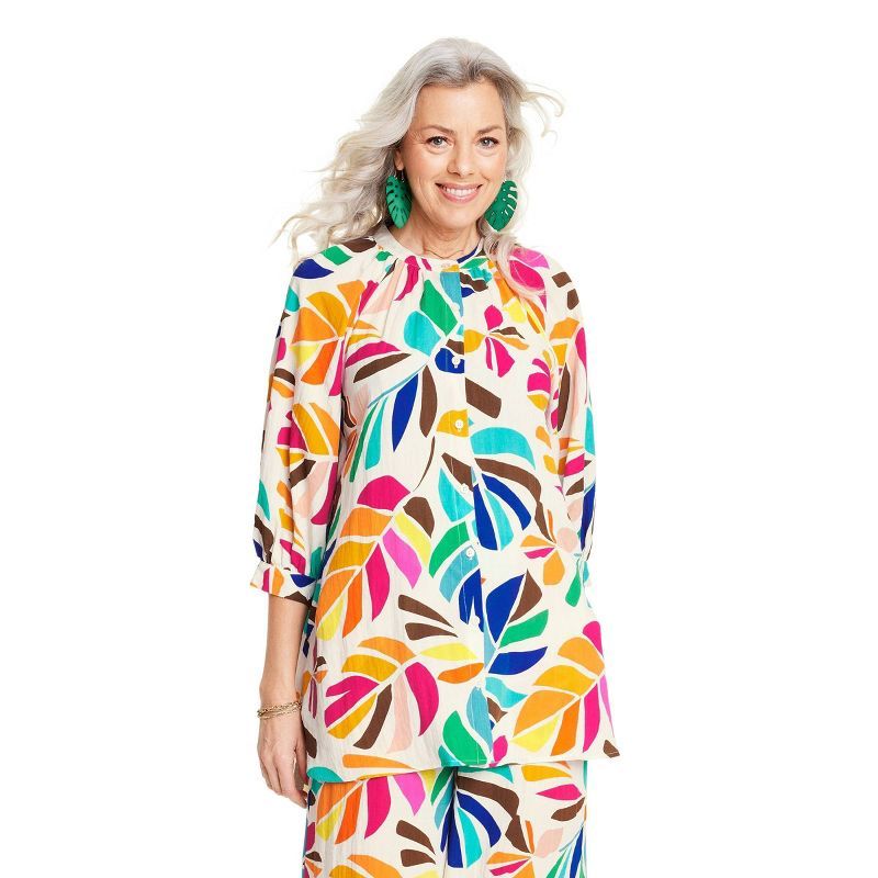 Women's Botanical Print Cover Up Shirtdress - Tabitha Brown for Target | Target