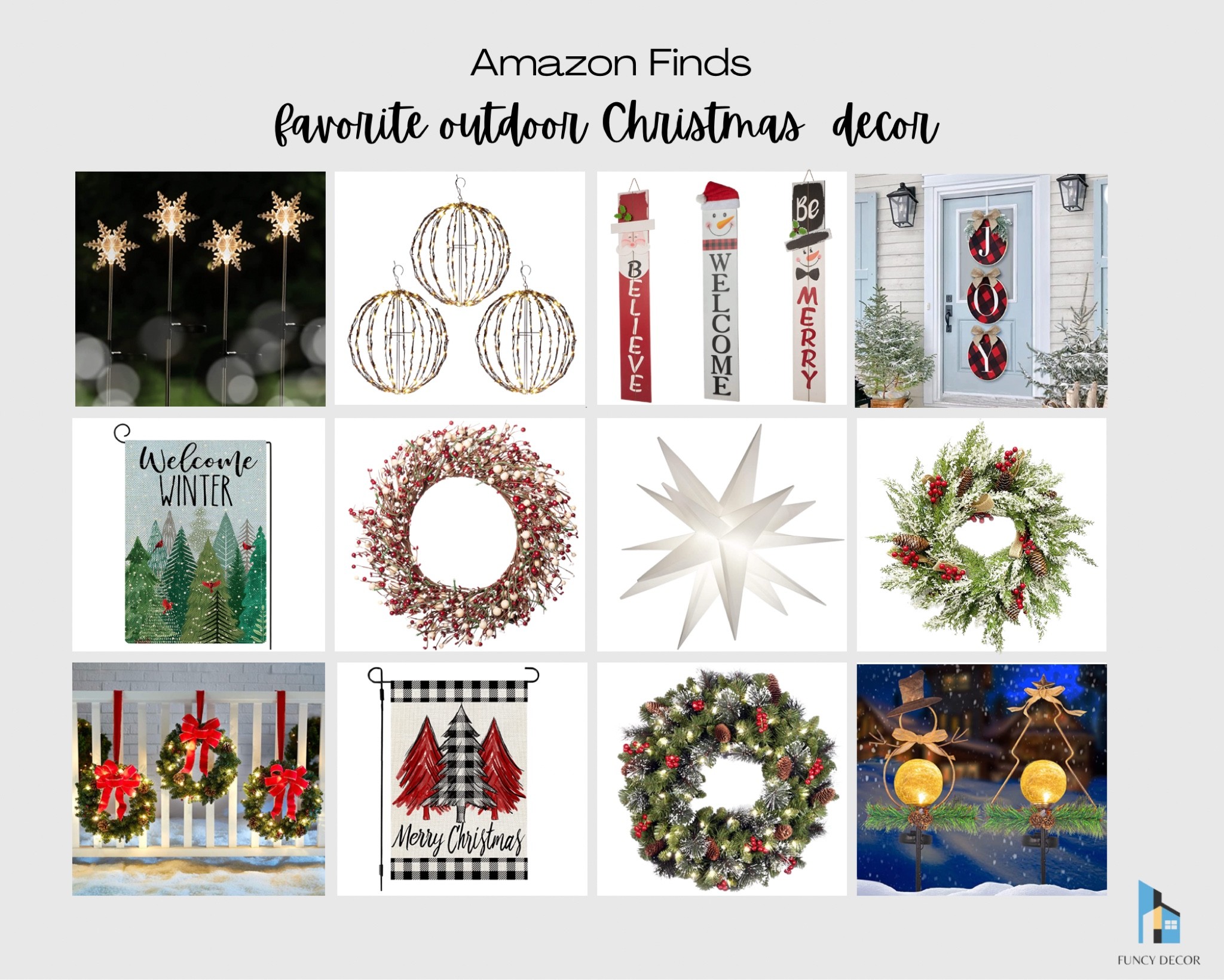 Some great ideas to add holiday magic to your outdoor decor from Amazon  

#LTKHoliday 

#LTKSeasonal #LTKhome #LTKxPrimeDay