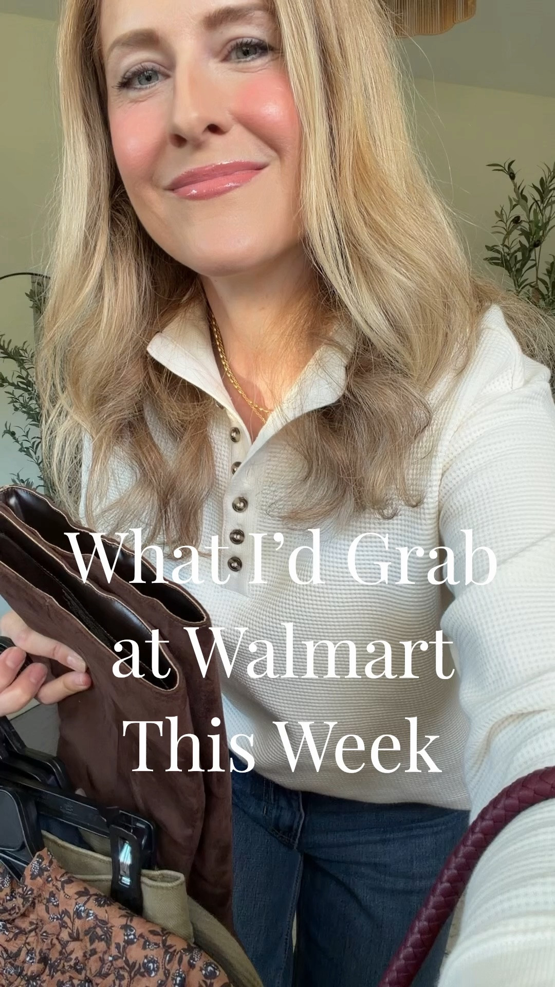 Here’s what I’d grab at Walmart this week! Waffle knit button tops fit tts, already a relaxed fit, I own both the small and medium and they’re both great. Hoodie size small. Olive jeans tts 6 (roomy, you could even size down). Dress size small. Short sleeve blouse size small. #walmartfashion

#LTKOver40 #LTKootd #LTKmomlife