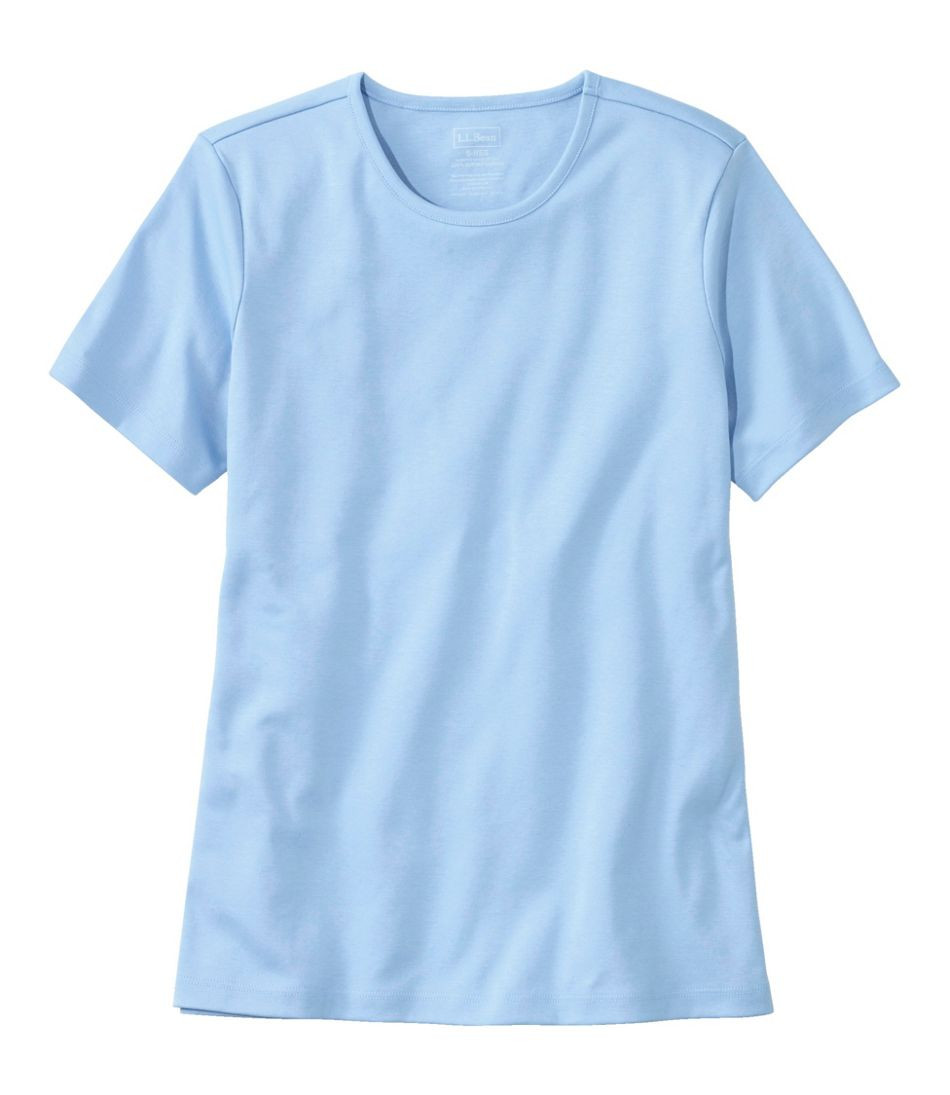 Women's Pima Cotton Tee, Short-Sleeve Crewneck | L.L. Bean