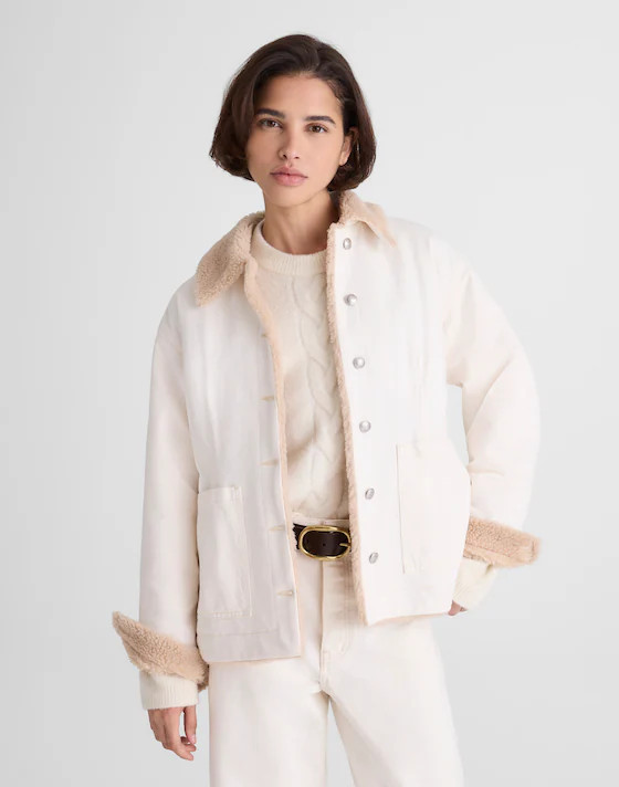 Sherpa-Lined Denim Jacket | Madewell