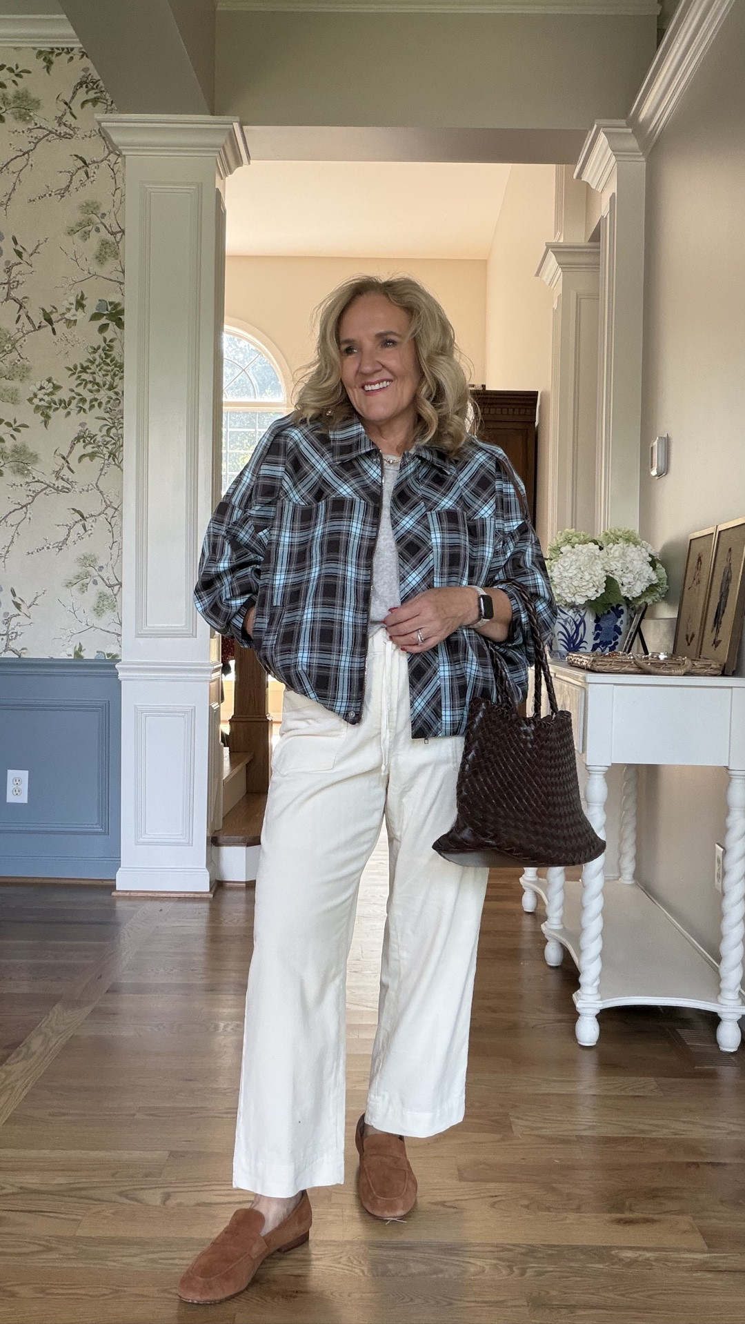 Four new trending jackets for fall
The red jacket and the navy small check both from LOFT. I’m wearing a small, and they’re more like a wind jacket.
The blue and brown plaid from petal and pup is a size medium. The sleeves are pretty long so I pushed them up and held them in place with elastics. I’ll share that trick soon.
Jacket in brown plaid  is from target. It feels like a flannel shirt it’s fully lined. It has a small bright blue line in the plaid. That’s really pretty. I’m wearing a small.
Ruti pants size 10 petite 
Balloon pants size small petite 
Corduroy pull on pants medium petite 
Dark wash jeans 8 petite 

Fall, trending jackets, fall jackets, funnel, neck, jackets, bomber jacket

#LTKOver40 #LTKSaleAlert #LTKSeasonal

#LTKPetite #LTKootd