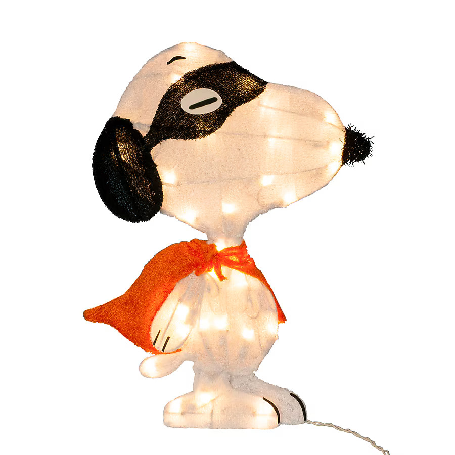 ProductWorks 1.51-ft Yard stake Lighted Peanuts Worldwide Peanuts Snoopy Yard decoration | Lowe's