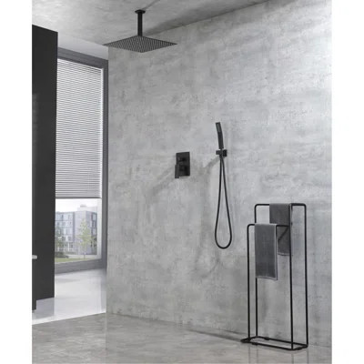 Ceiling Mounted Shower In . Brass 16" Head. Simulates Natural Rainfall Enjoyment. Self-cleaning Nozzle Maintains Clean Water Outlet. Aligns With Ameri | Wayfair North America