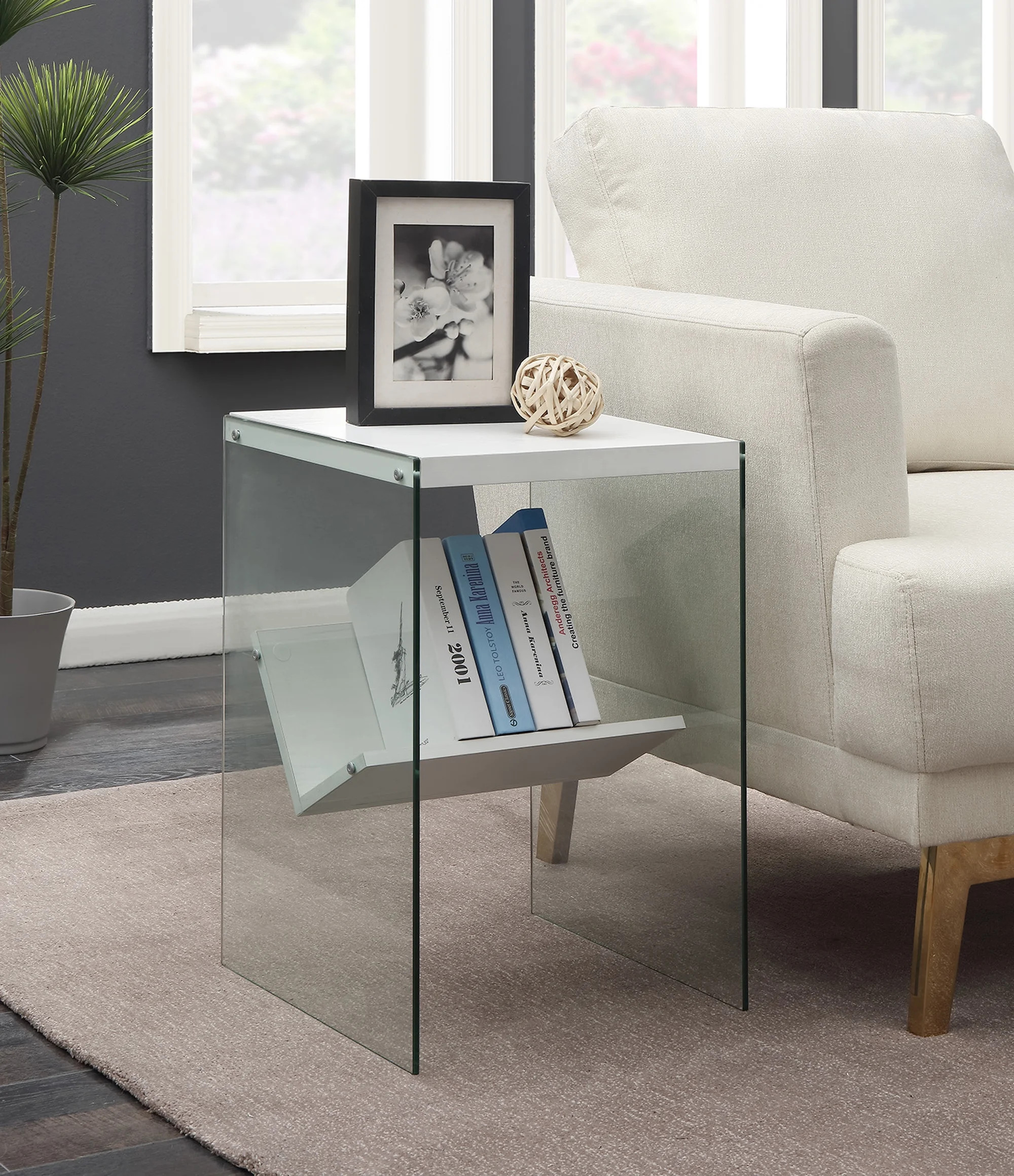 Convenience Concepts SoHo End Table, White | Walmart (US)