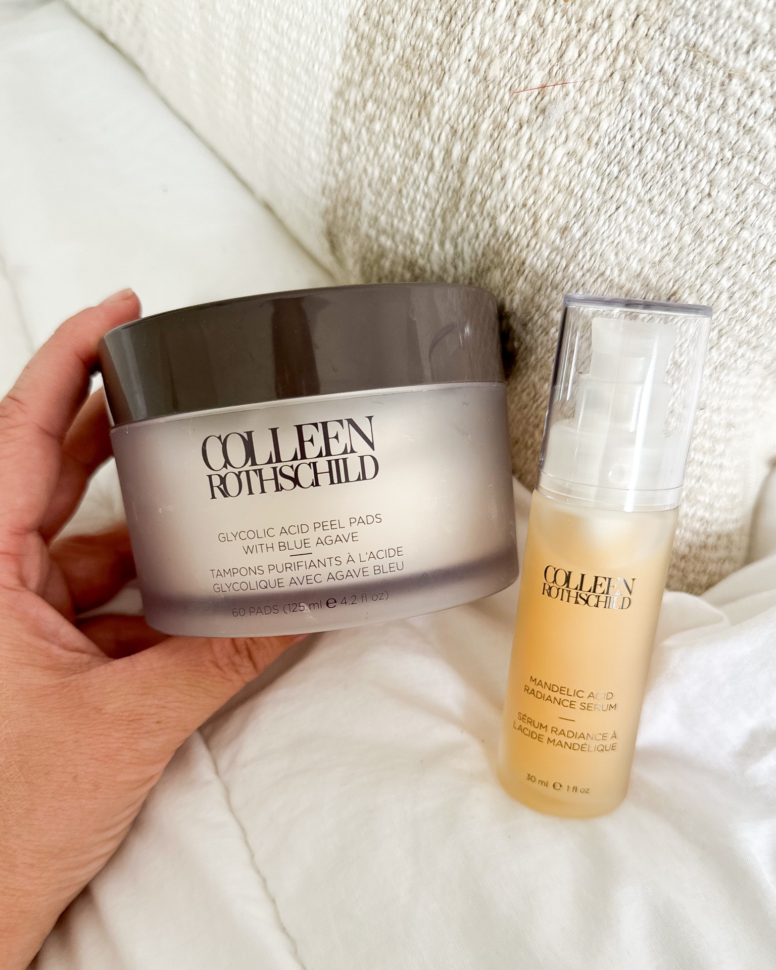 If you're looking for the best skincare products to even skin texture and brighten your complexion, I highly recommend Colleen Rothschild Mandelic Acid Radiance Serum and Glycolic Acid Peel Pads! I have sensitive skin, and they don't irritate my skin. I use one of them each day and alternate which product I use! Right now they're both 25% off with the code JULY25 for the @colleenrothschild Christmas in July Sale! #CRPartner #CRBeauties #colleenrothschild 

#LTKSaleAlert #LTKBeauty #LTKFindsUnder100