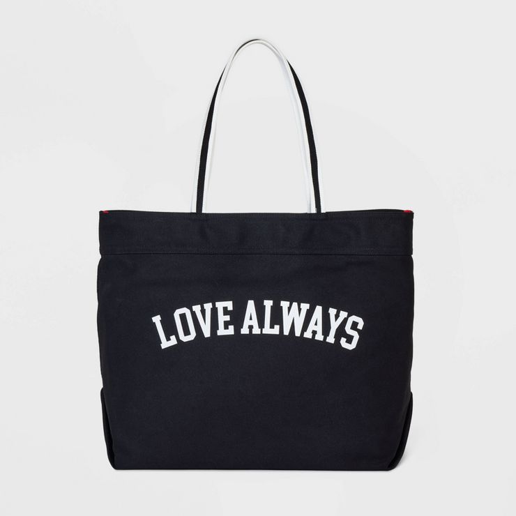 Love Always Canvas Tote - A New Day&#8482; Black | Target