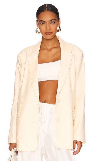 Hampton Blazer in Soft Yellow | Revolve Clothing (Global)