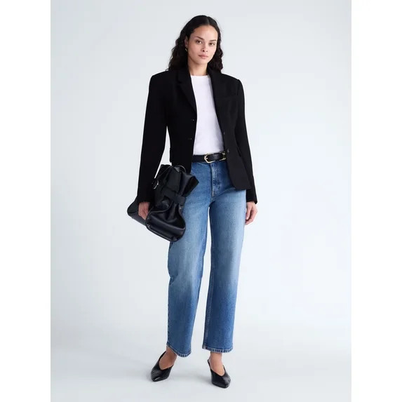 Scoop Women's and Women's Plus Notched Hourglass Blazer, Sizes XS-XXL | Walmart (US)
