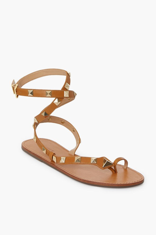 Golden Ochre Courtney Studs Sandals | Tuckernuck (US)
