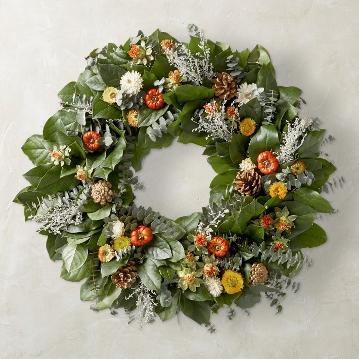 Harvest Pumpkin Wreath | Williams-Sonoma