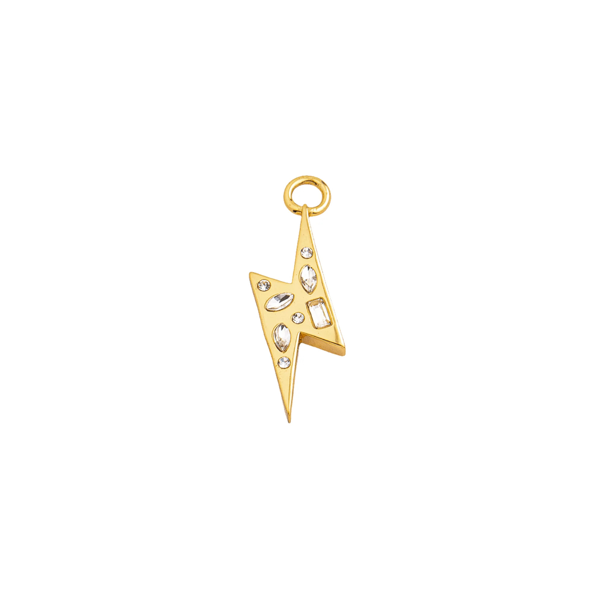 crystal lightning bolt charm | FRKL
