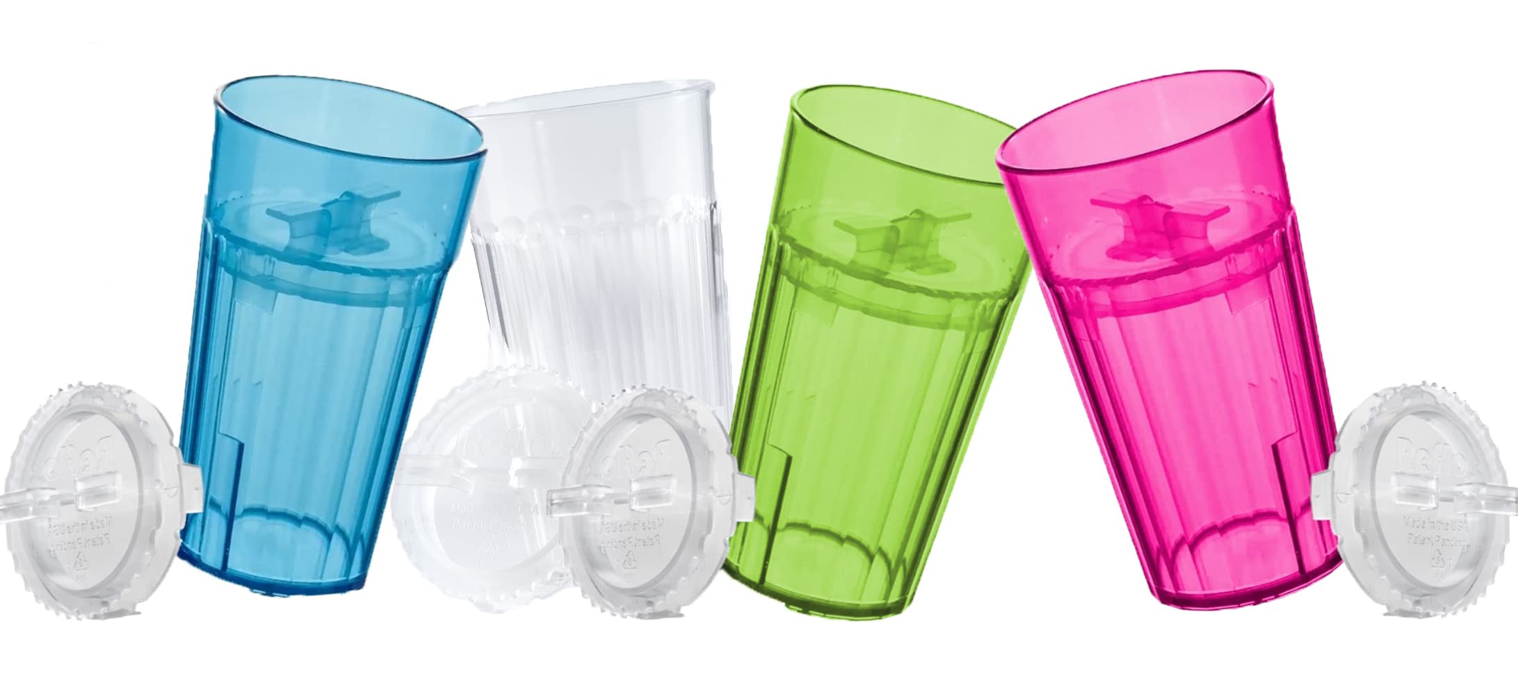 Reflo Smart Cup Bundle (Assorted 4 Colors) Open Mouth Transition Cup for Baby-Led Weaning, Montes... | Amazon (US)