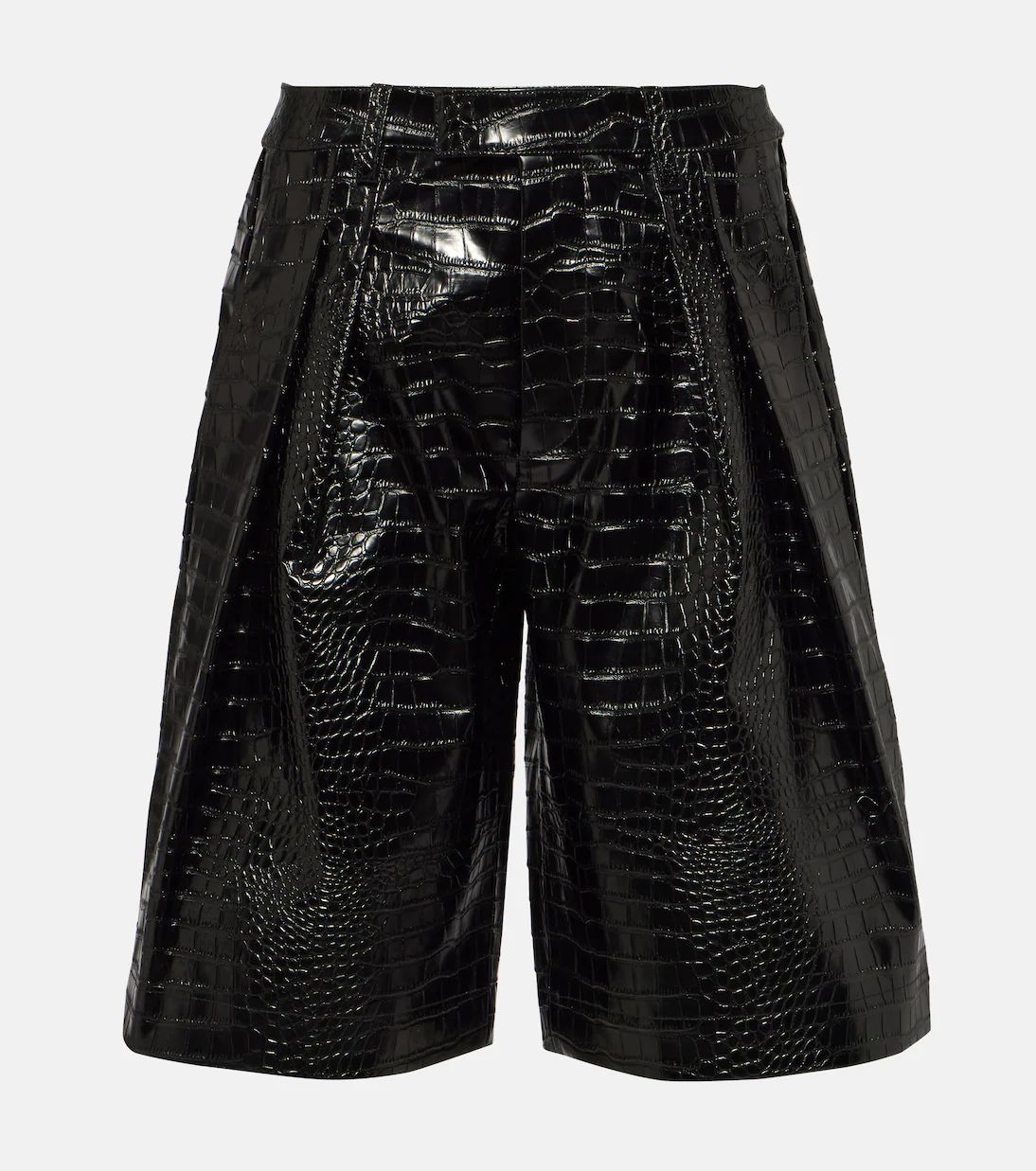 Jerkins croc-effect faux leather Bermuda shorts | Mytheresa (US/CA)