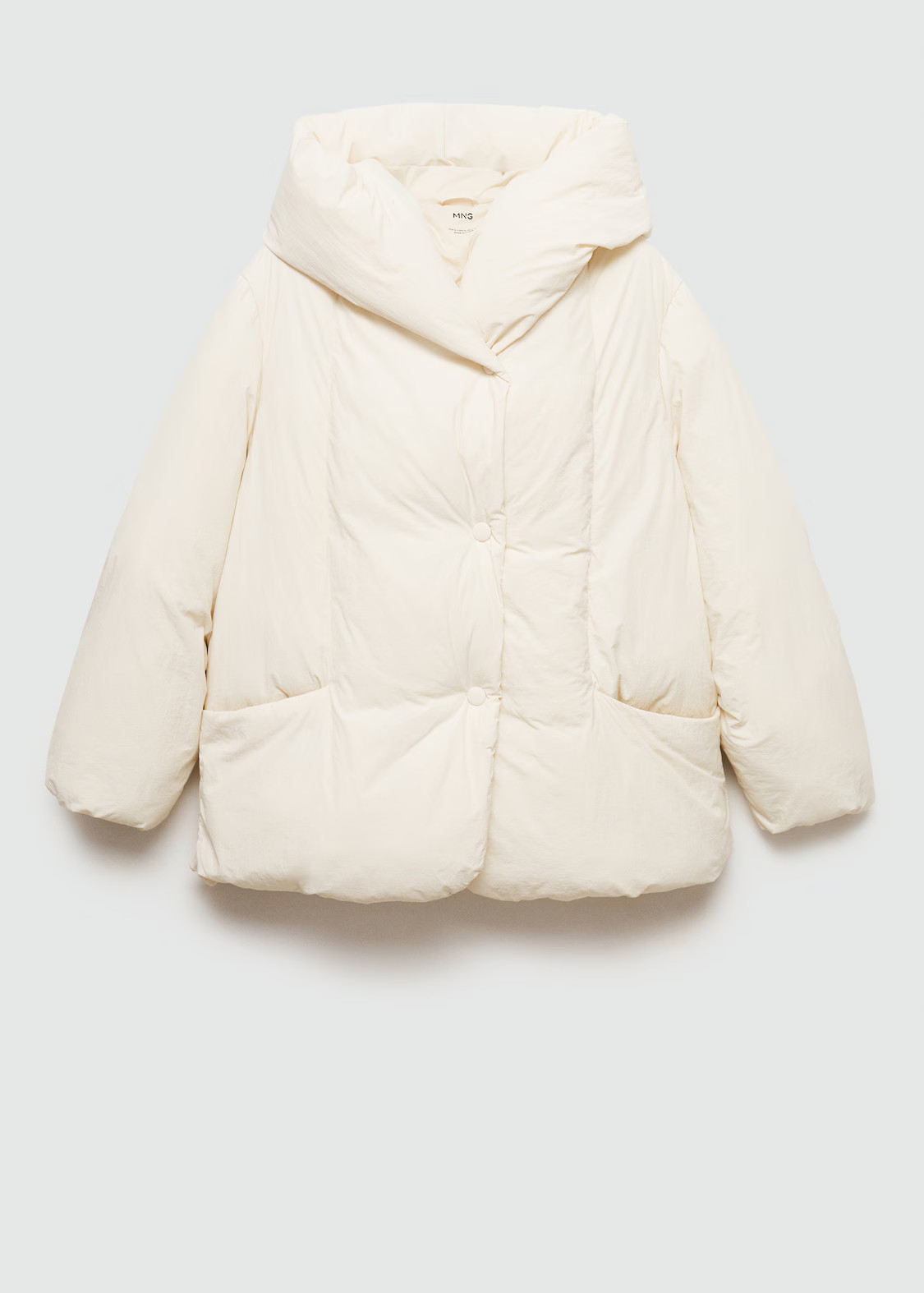 Hood quilted coat - Women | MANGO United Kingdom | MANGO (UK)