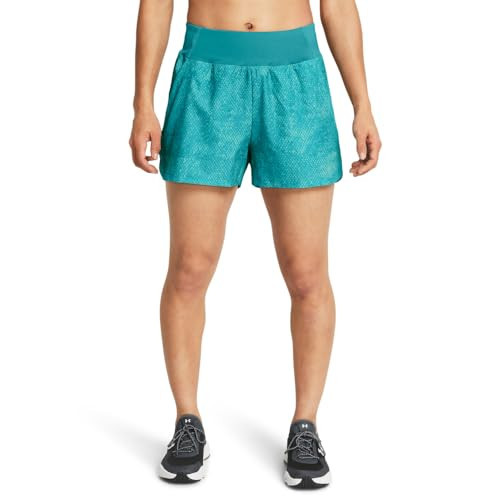 Under Armour Women's Fusion Shorts, (464) Circuit Teal/Circuit Teal/Radial Turquoise, Large | Amazon (US)