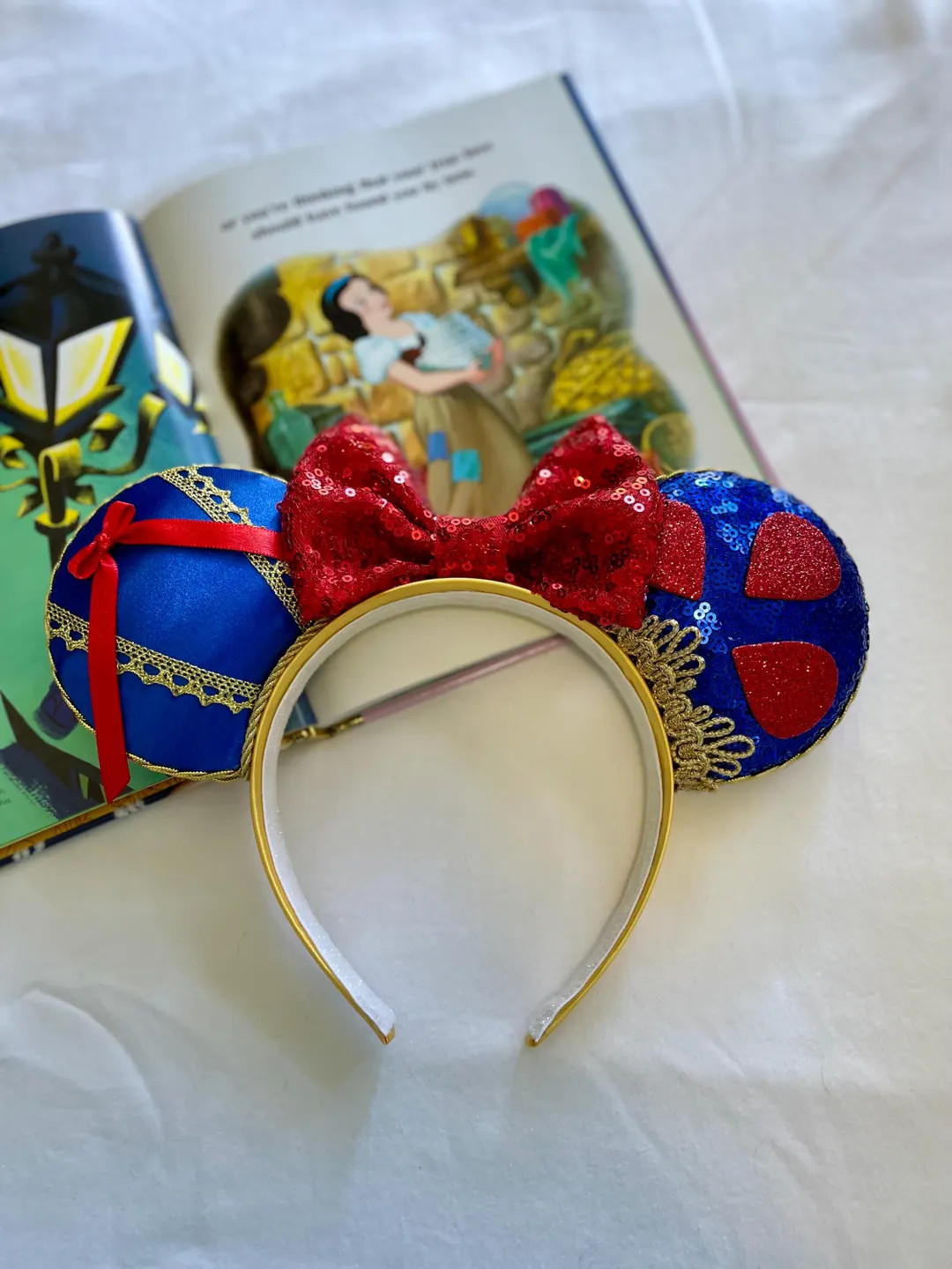 SNOW WHITE Ears, Fairest of Them All Ears, Snow White Park Headband, Park Ears, Snow Mouse Ears, ... | Etsy (US)