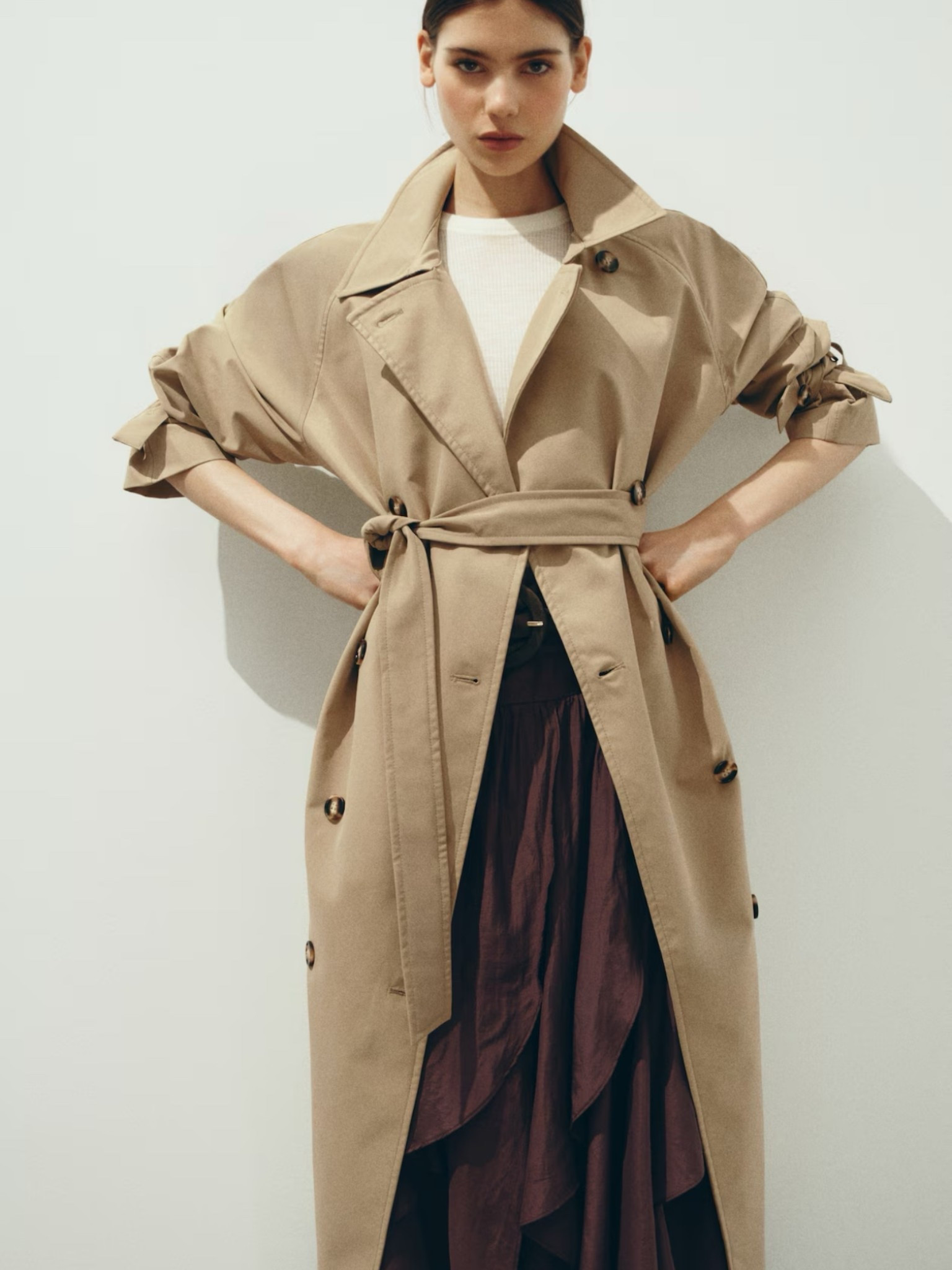 H&M Trench Coat - this is a good one. I wear a small. 