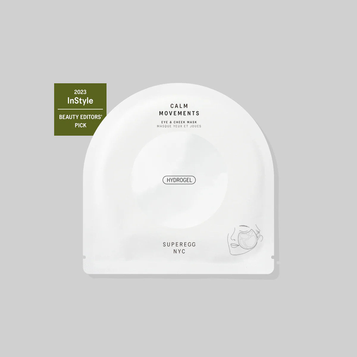 Superegg Calm Movements Eye & Cheek Mask | Superegg