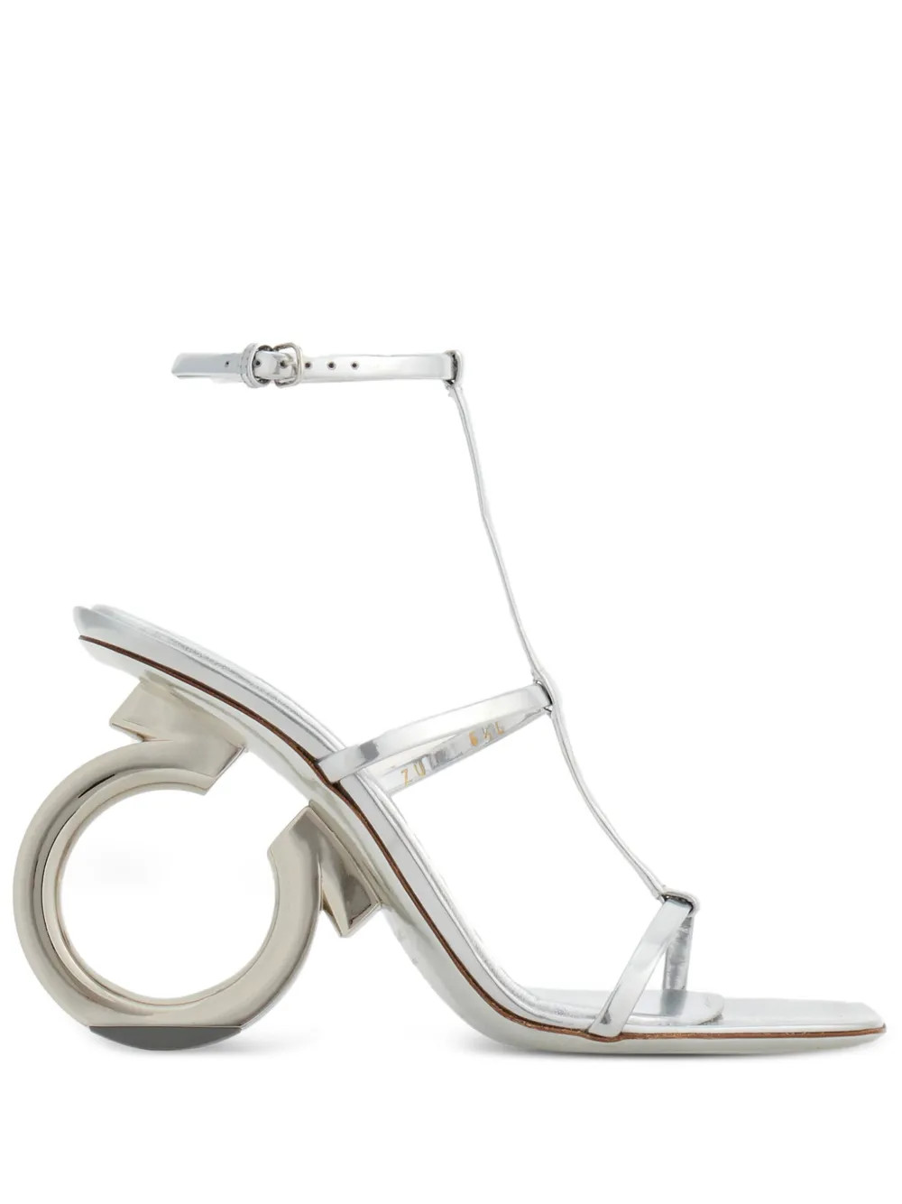 Ferragamo Elina 105mm metallic-finish Sandals  - Farfetch | Farfetch Global