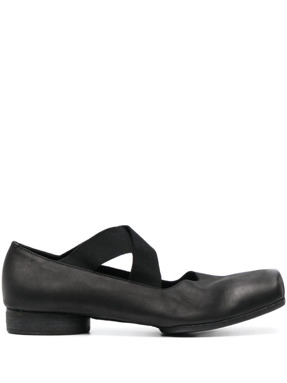 square-toe 23mm leather ballerina shoes | Farfetch Global