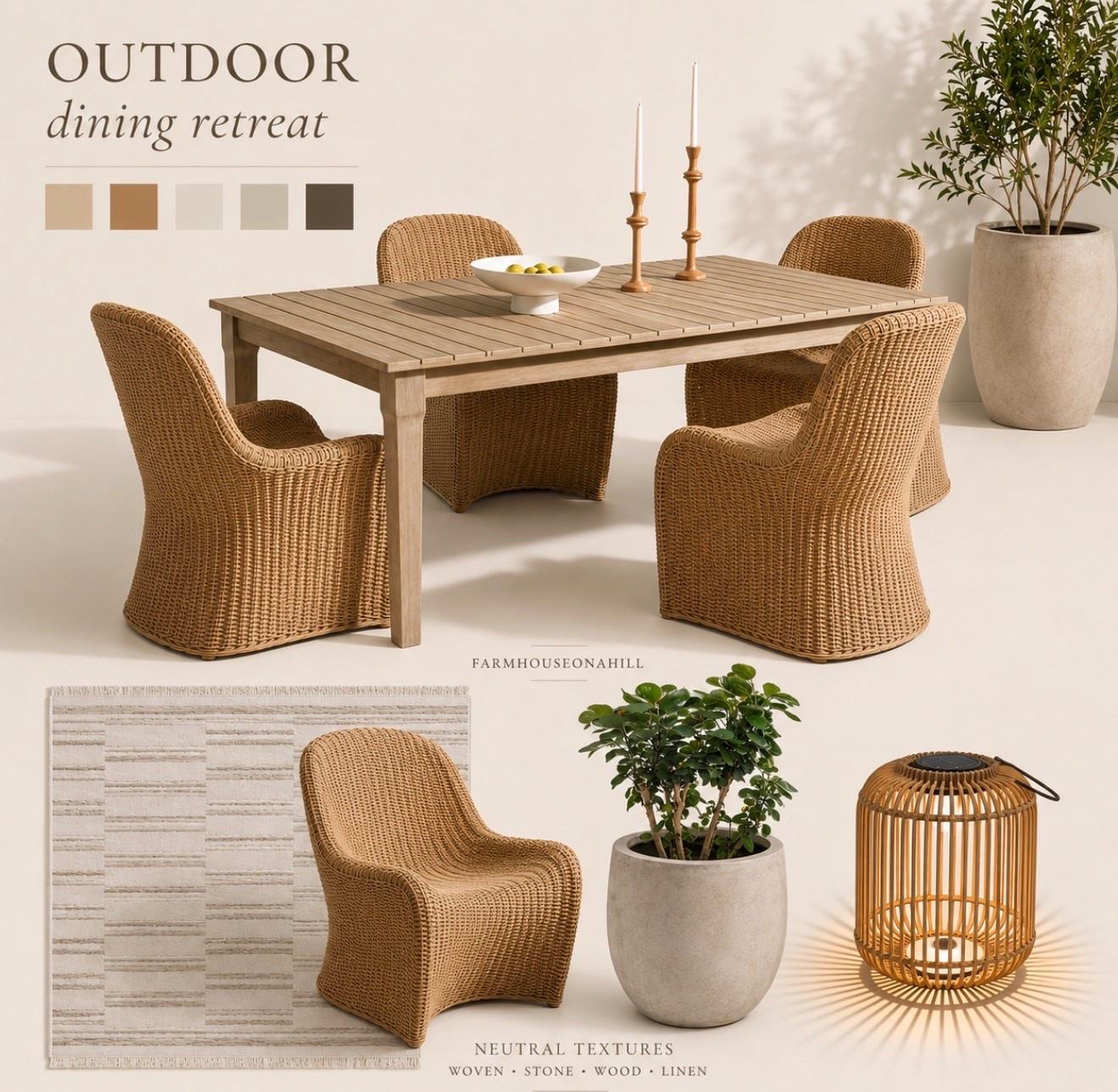 Outdoor dining inspo! 

Loving the rattan lately - can ya tell!

#LTKSeasonal #LTKHome #LTKSaleAlert