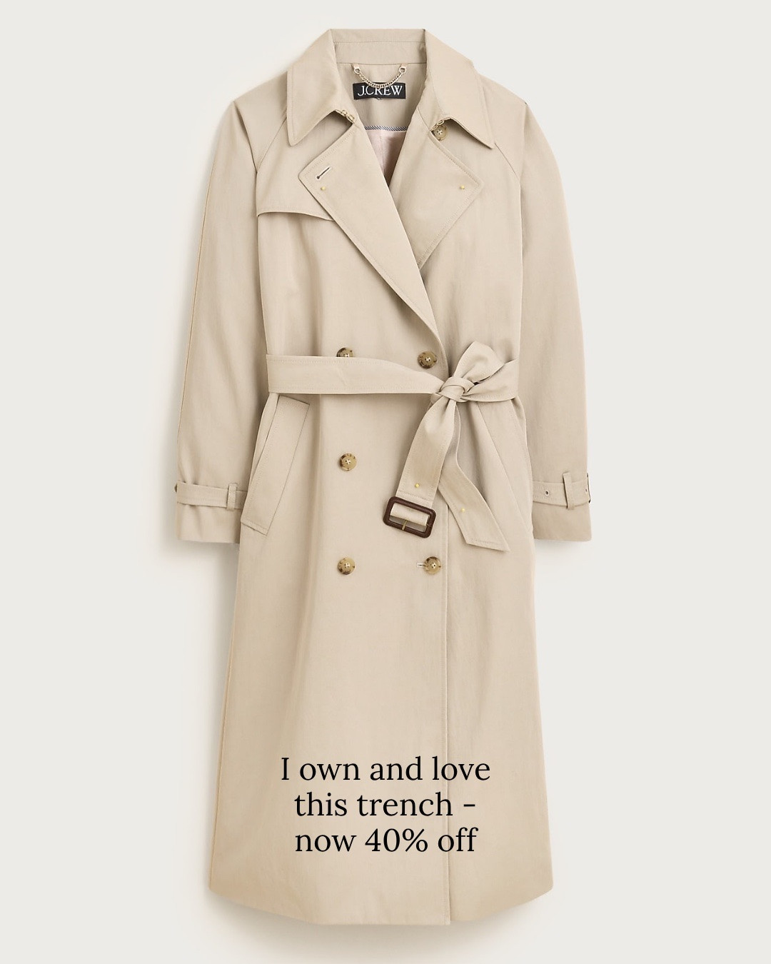 JCrew’s iconic trench coat that I own and love is on sale for Labor Day!! 30% off 

Fall coat, fall fashion

#LTKSaleAlert