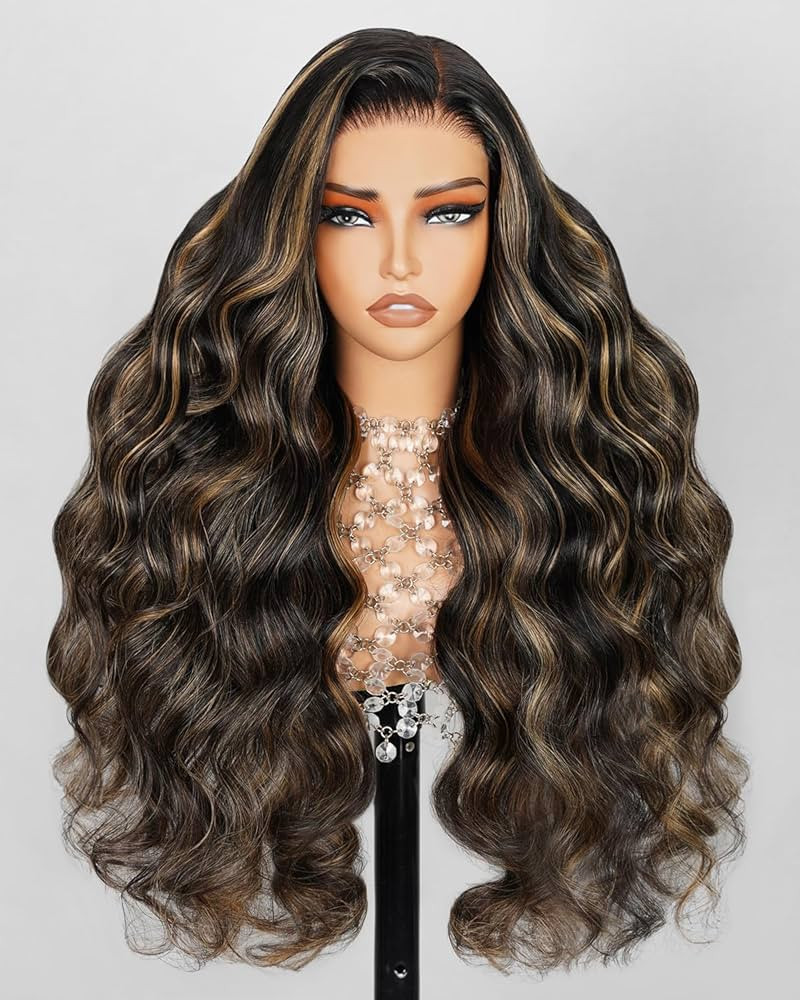 Arabella Balayage Lace Front Wig Human Hair 13x4 Ready to Go Glueless Wig 12A Hair 210% Density B... | Amazon (US)